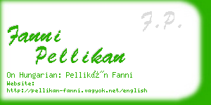 fanni pellikan business card